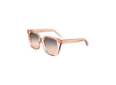 Dior DiorMidnight S1I Square Sunglasses "Transparent Pink"