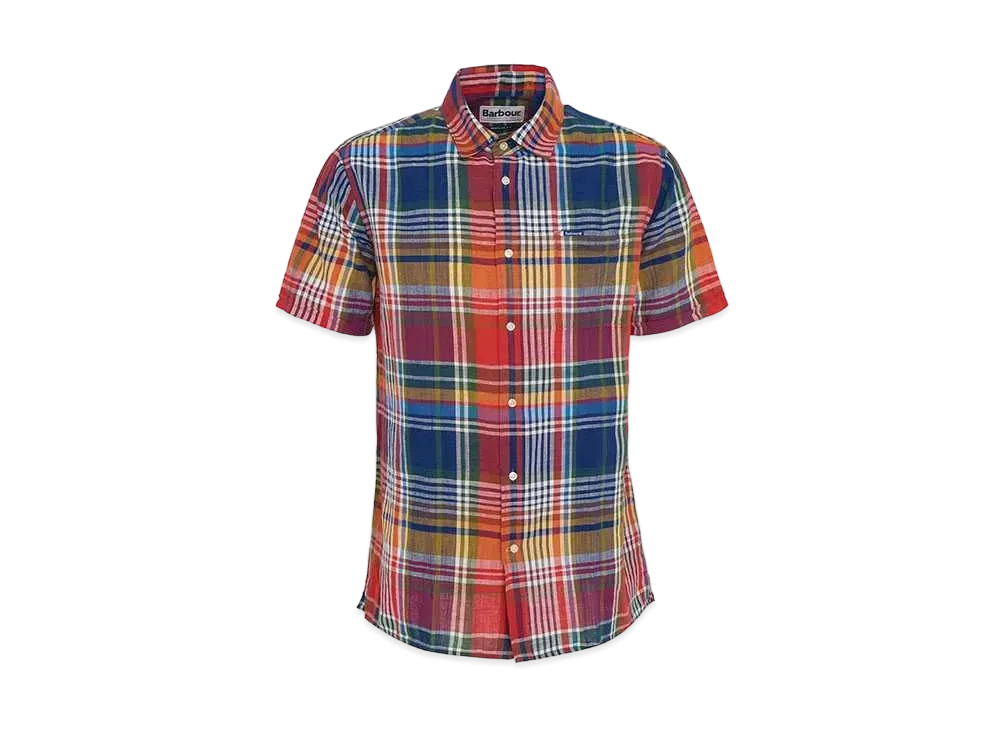 Barbour Weymouth Madras Check Short Sleeve Shirt (Regular Fit) "Navy"