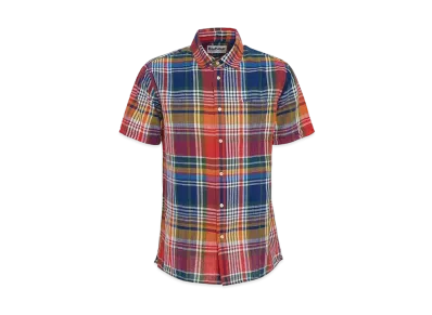 Barbour Weymouth Madras Check Short Sleeve Shirt (Regular Fit) "Navy"