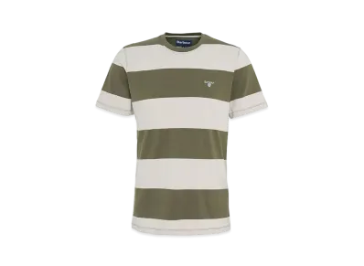 Barbour Whalton Wide Border T-shirt (Tailored Fit) "Green"