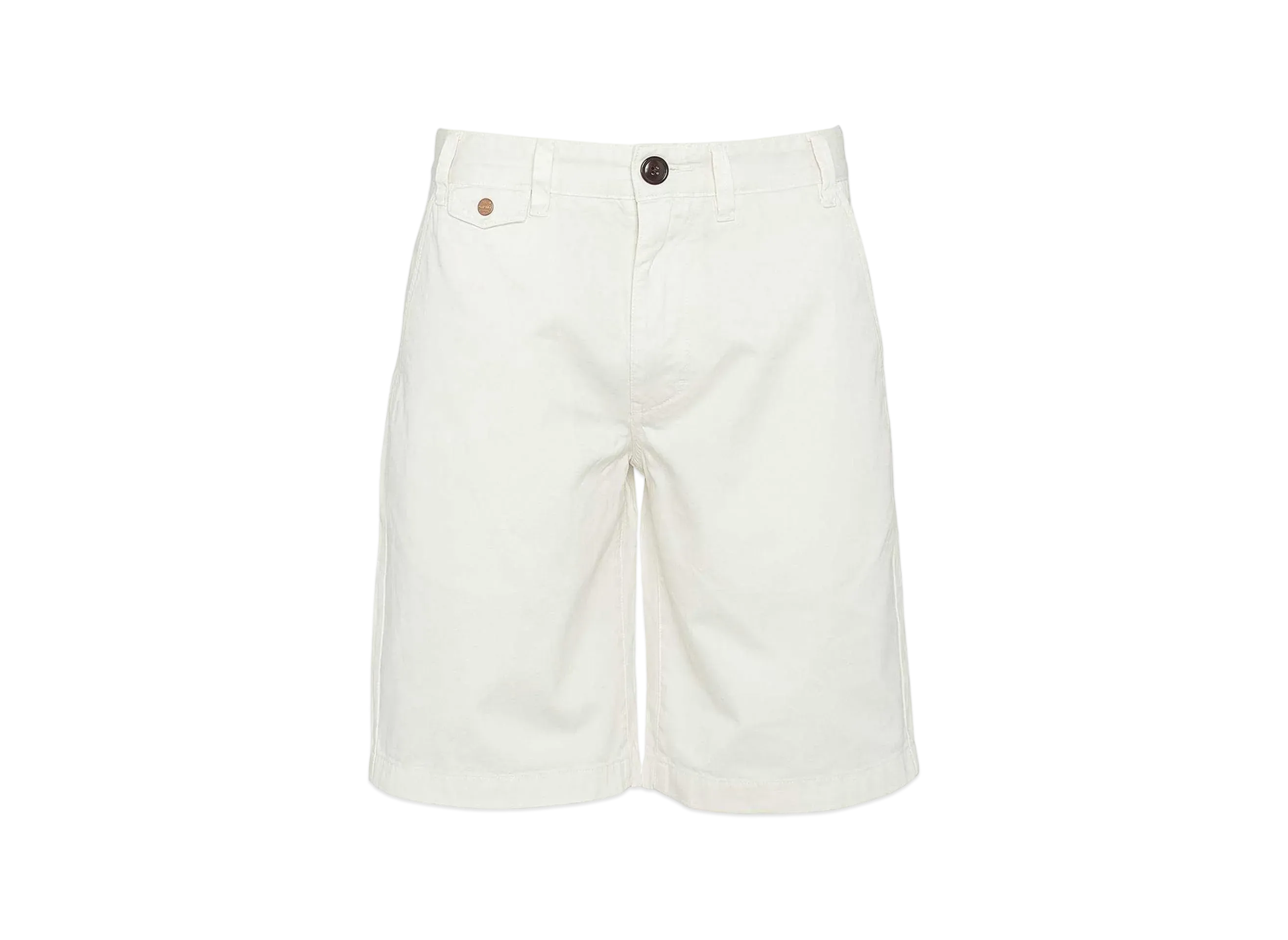 Barbour Nesut Cotton Twill Shorts (Regular Fit) "White"
