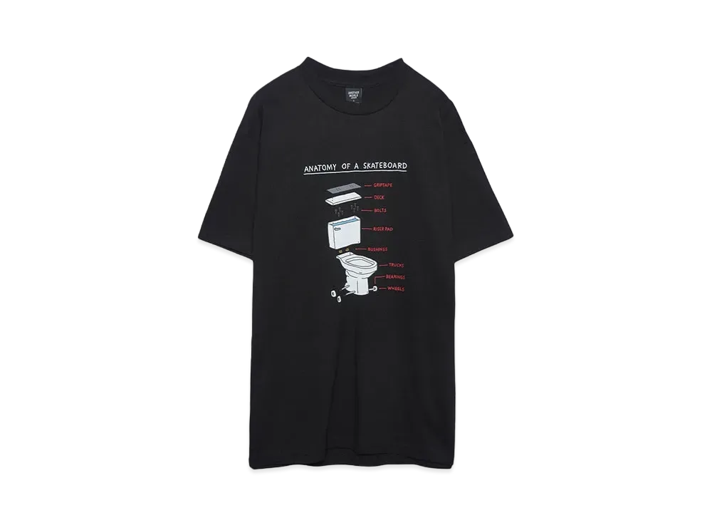 BROTHER MERLE Men's Knit S/S Crew T-Shirt - Anatomy "Black"