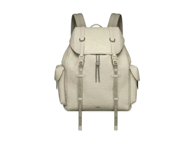Dior Hit the Road Backpack Dior Gravity Leather and Grained Calfskin "Beige"
