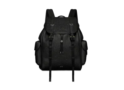 Dior Hit the Road Backpack Dior Gravity Leather and Grained Calfskin "Black"