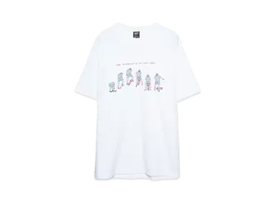 BROTHER MERLE Men's Knit S/S Crew T-Shirt - HeelFlip "White"