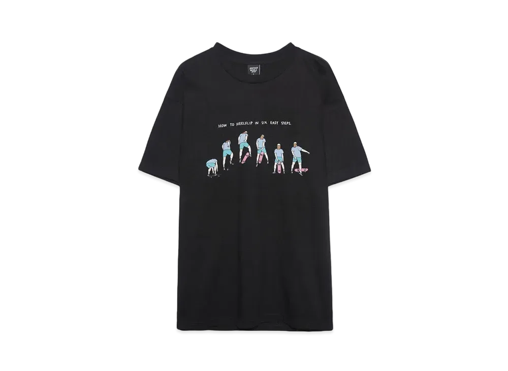 BROTHER MERLE Men's Knit S/S Crew T-Shirt - HeelFlip "Black"