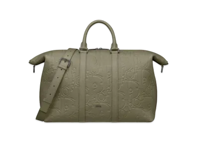 Dior Weekender 40 Dior Gravity Leather and Grained Calfskin "Khaki"