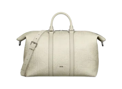 Dior Weekender 40 Dior Gravity Leather and Grained Calfskin "Beige"