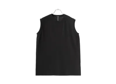 COMOLI Cotton Jersey Sleeveless "Fade Black"