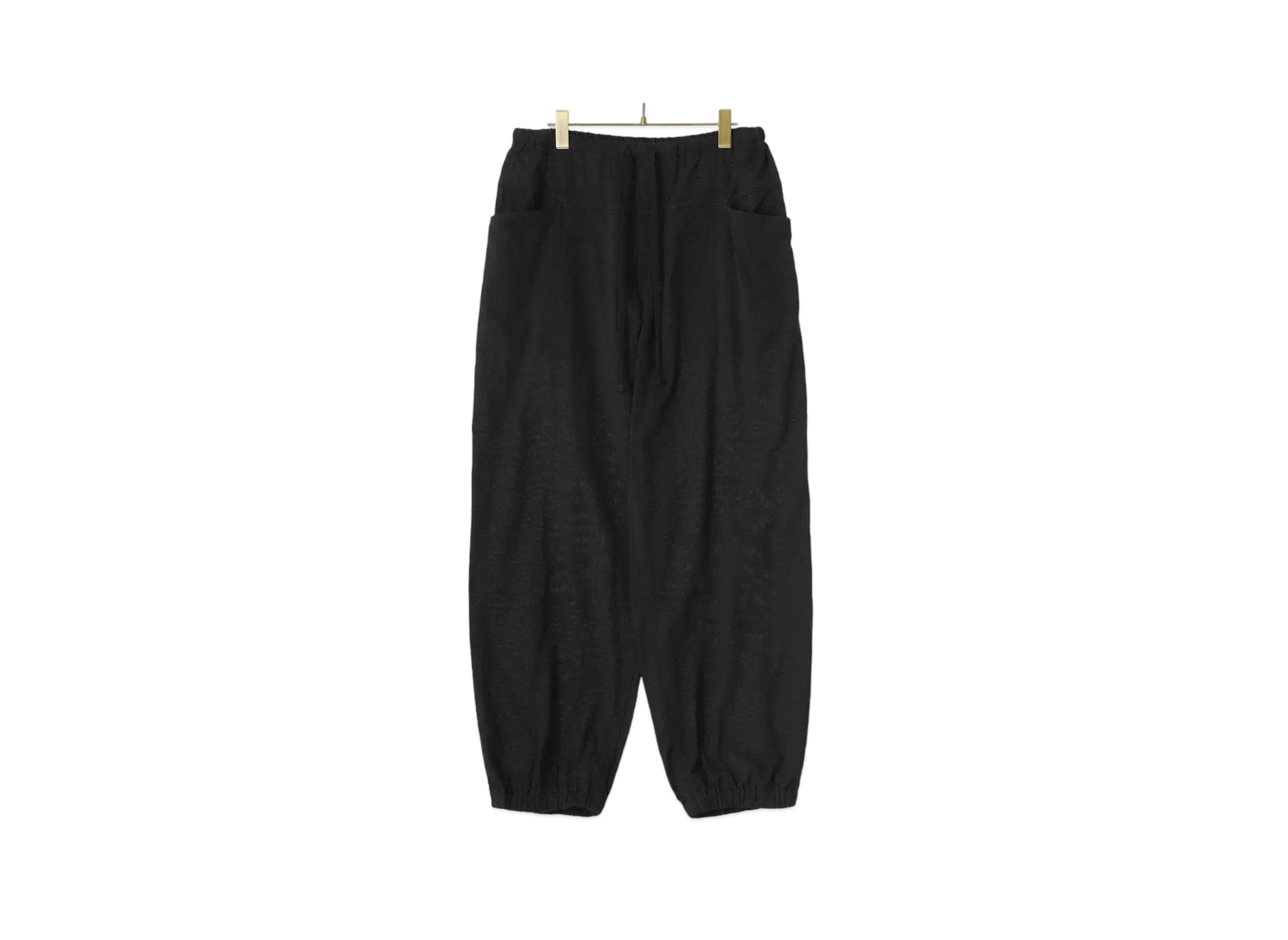 COMOLI Ox Drawstring Pants "Black"
