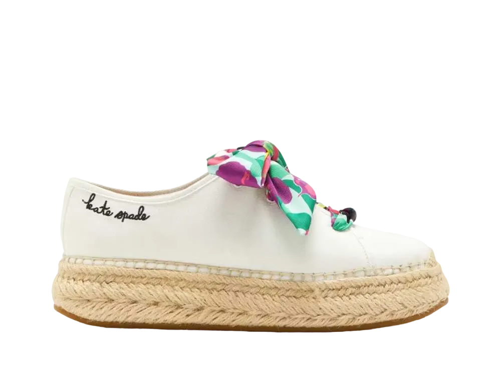 kate spade Women's Eastwell Orchid Bloom Sneakers "Fresh White"