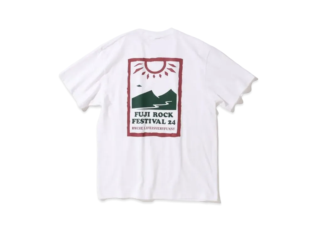 FUJI ROCK FESTIVAL'24 x BEAMS Rwche Mountain Logo Tee "White"