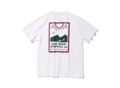 FUJI ROCK FESTIVAL'24 x BEAMS Rwche Mountain Logo Tee "White"