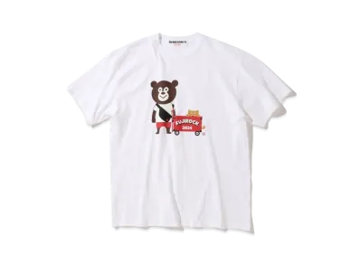 FUJI ROCK FESTIVAL'24 x BEAMS The Wonderful! Design Works. Carry Cart Bear T-shirt "White"