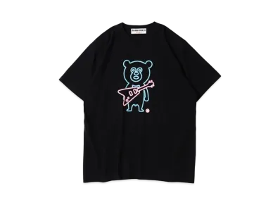 FUJI ROCK FESTIVAL'24 x BEAMS The Wonderful! Design Works. Electric Guitar Bear T-shirt "Black"