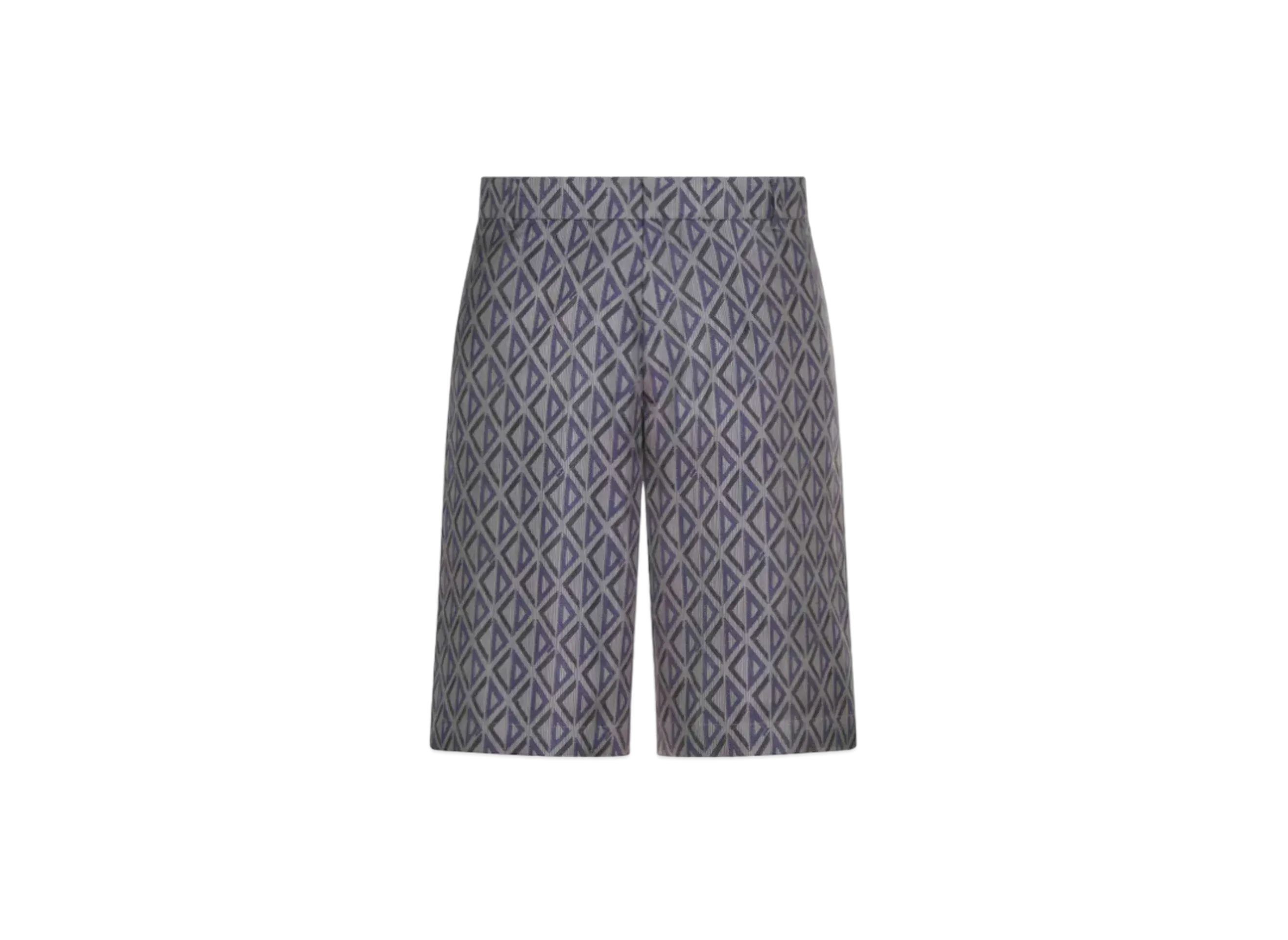 Dior Men's CD Diamond Bermuda Shorts Silk Twill "Deep Gray"