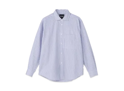 Goldwin Striped Comfortable Shirt (Unisex) "Saxe Stripe"