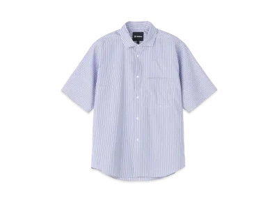 Goldwin Striped Comfortable Short Sleeve Shirt (Unisex) "Saxe Stripe"