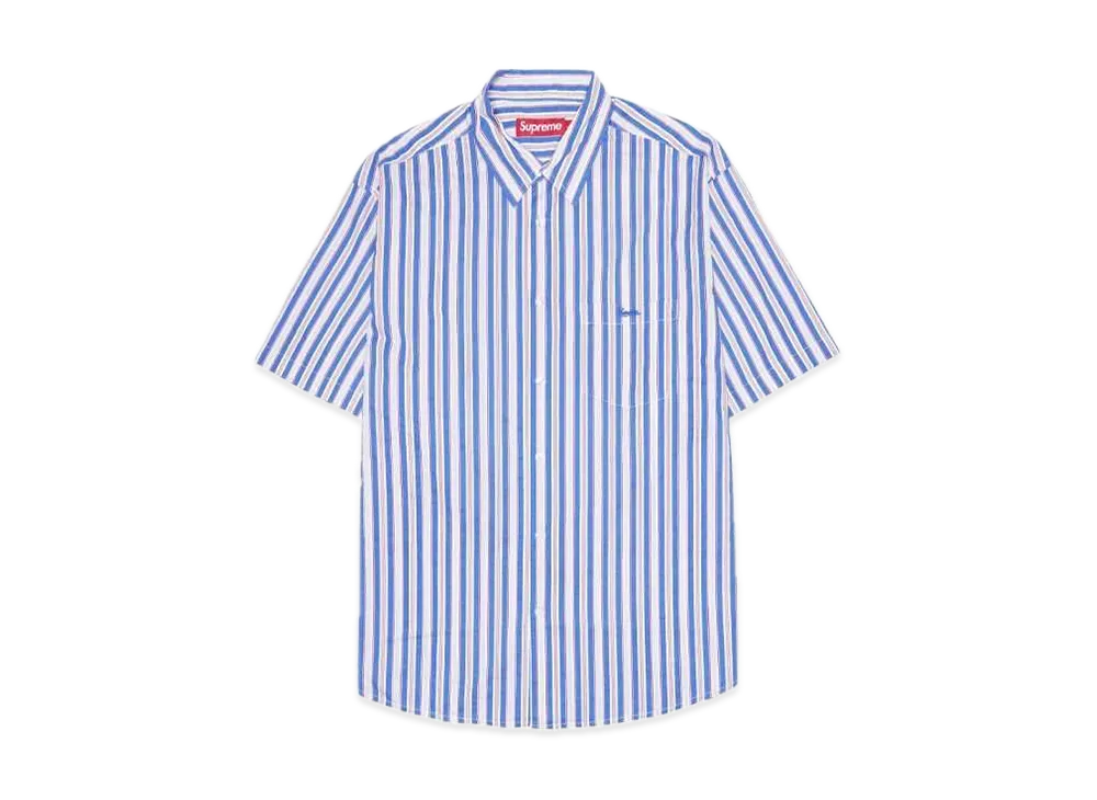 Supreme Loose Fit Multi Stripe S/S Shirt "Blue"