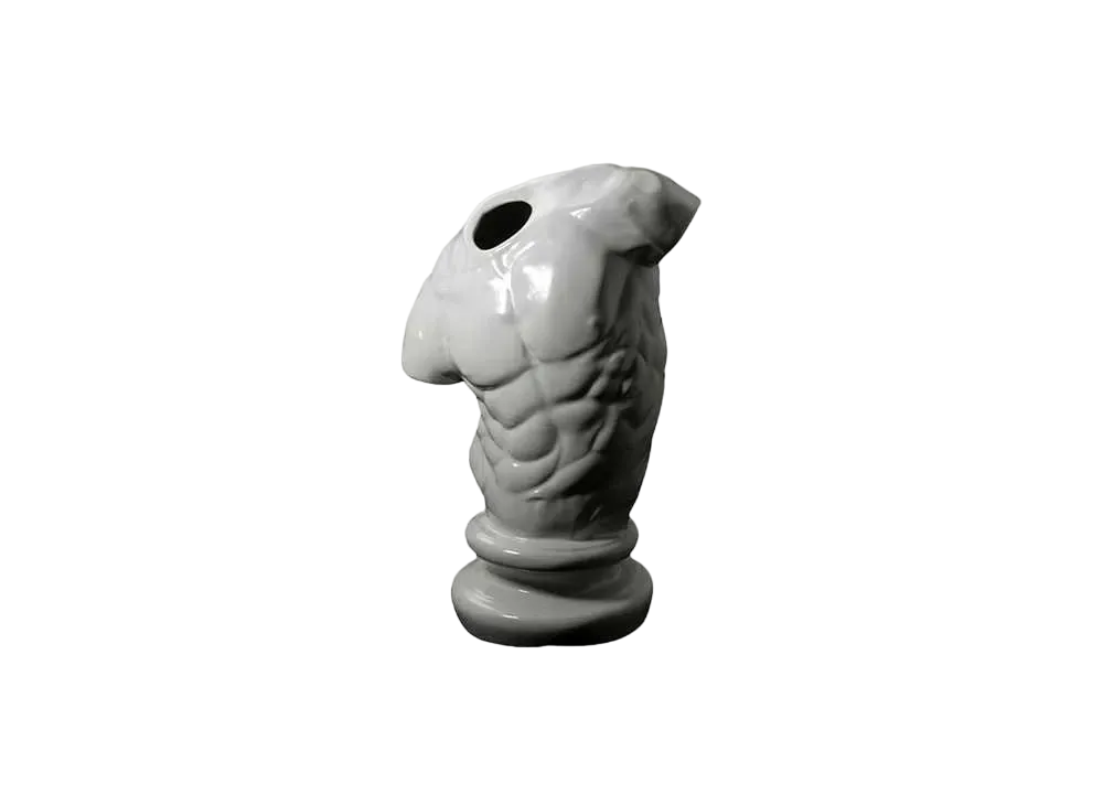emeth Flower vase - Satyr - touki "WHITE"