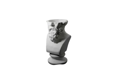 emeth Flower vase - Socrates - touki "WHITE"