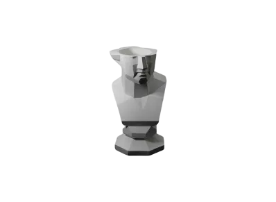 emeth Cactus pot - Chamfer Venus - sekko "WHITE"