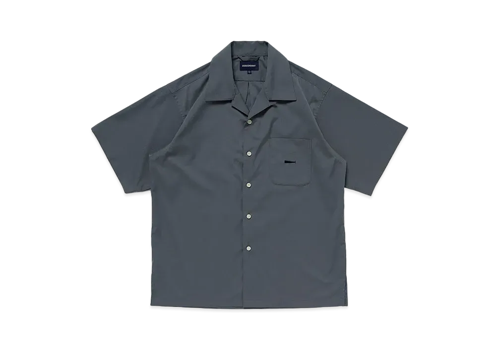 DESCENDANT Pier Open Collar SS Shirt "Grey"