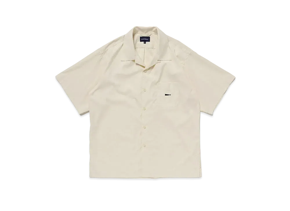 DESCENDANT Pier Open Collar SS Shirt "Off White"