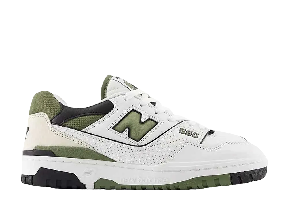 ニューバランス 550 "ホワイト/ダークオリビン/ブラック"