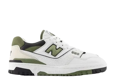 New Balance 550 "White/Dark Olivine/Black"