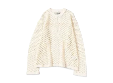 BEAMS x FUTURE ARCHIVE Net Knit Long Sleeve "White"