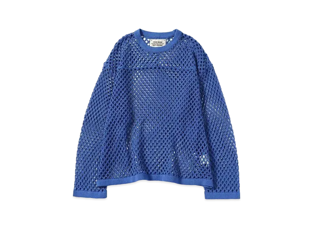 BEAMS x FUTURE ARCHIVE Net Knit Long Sleeve "Blue"