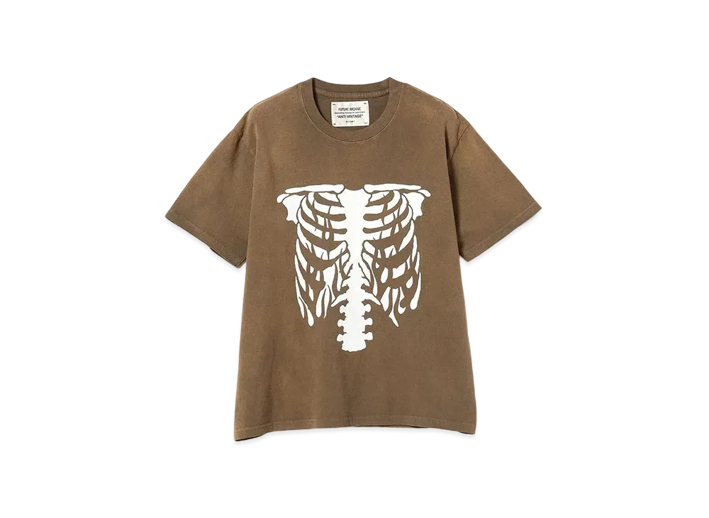 BEAMS x FUTURE ARCHIVE Bone Print Tee "Brown"