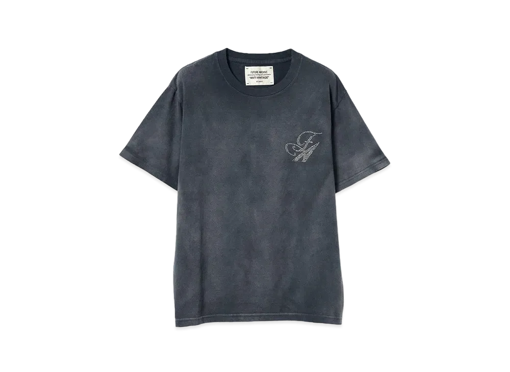 BEAMS x FUTURE ARCHIVE Rhinestone Logo Tee "Black"