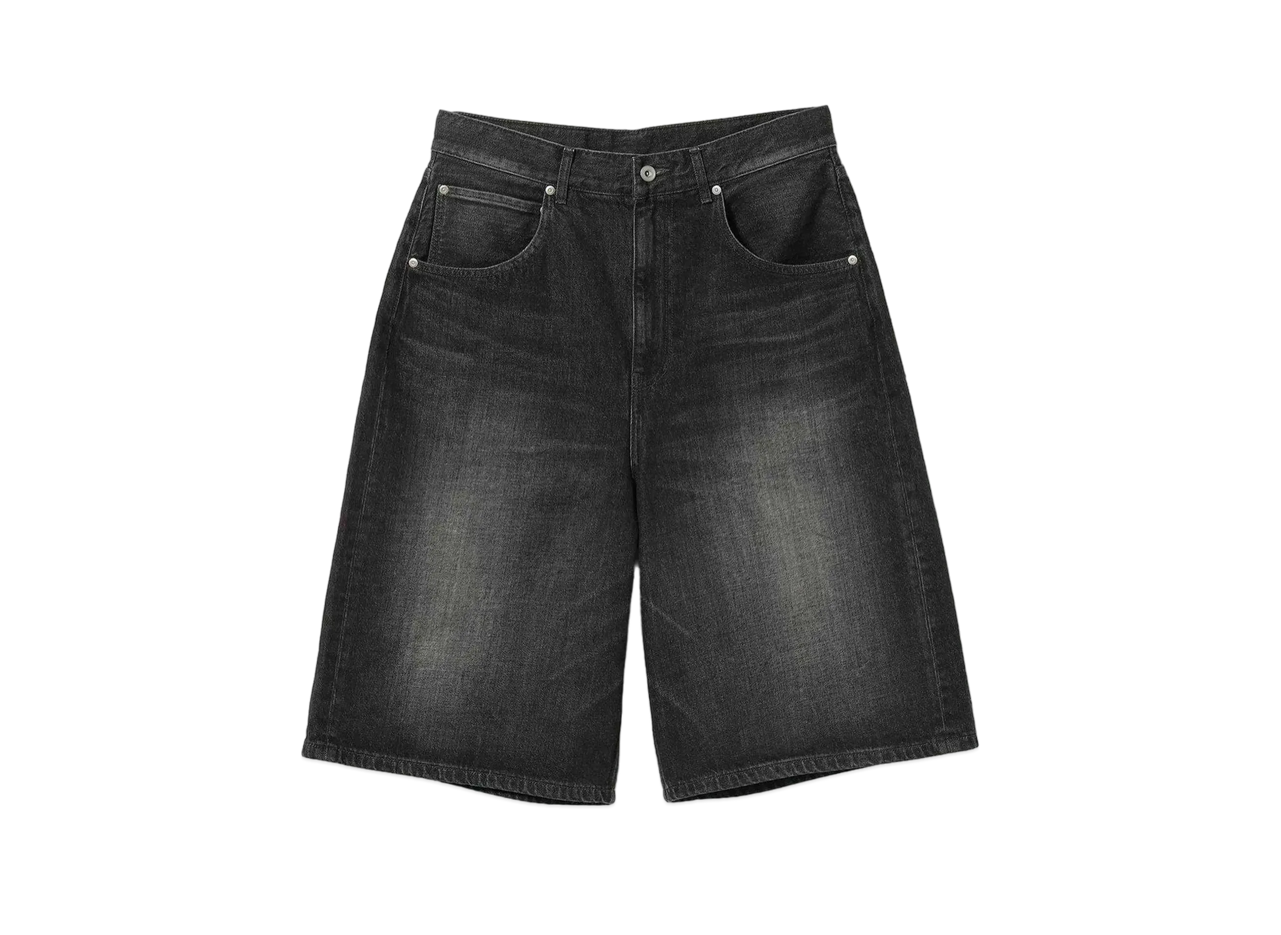 【美品】BEAMS FUTUREARCHIVE BAGGYDENIMSHORTS Beams Future Archive Fade Double Knee Shorts 25SS ダブルニー