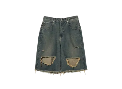 BEAMS x FUTURE ARCHIVE Buggy Denim Crush Shorts "Indigo"