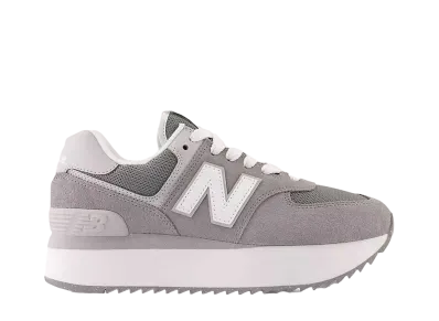 New Balance Women's 574+ "Shadow Grey/Rain Cloud/White"