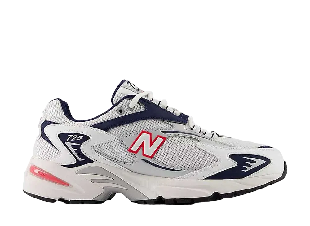 New Balance 725V1 "White/NB Navy/True Red"