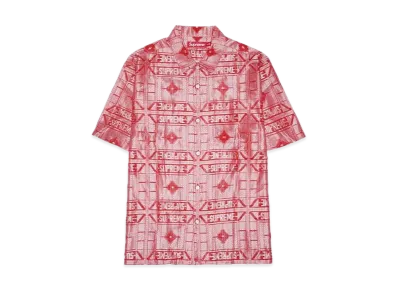 Supreme Tray Jacquard S/S Shirt "Red"