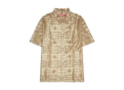 Supreme Tray Jacquard S/S Shirt "Tan"
