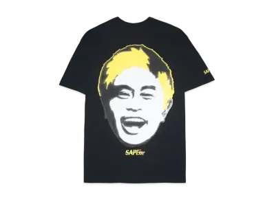 SAPEur x MASATOSHI HAMADA Stamp Logo S/S Tee #2 "Black/Yellow"