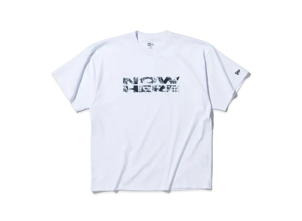 NEW ERA x KOSUKE KAWAMURA Short Sleeve Oversized Cotton T-shirt Now Here "White"