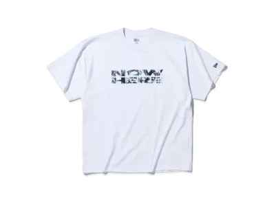 NEW ERA x KOSUKE KAWAMURA Short Sleeve Oversized Cotton T-shirt Now Here "White"