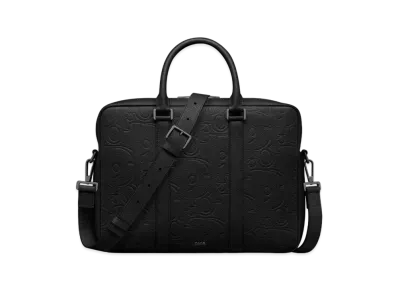 Dior Briefcase Dior Gravity Leather and Grained Calfskin "Black"