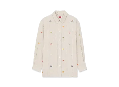 KENZO 'FRUIT STICKERS' Oversize Shirt "Camel"