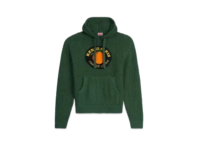 KENZO 'FRUIT STICKERS' Embroidery Hoodie "Dark Khaki"