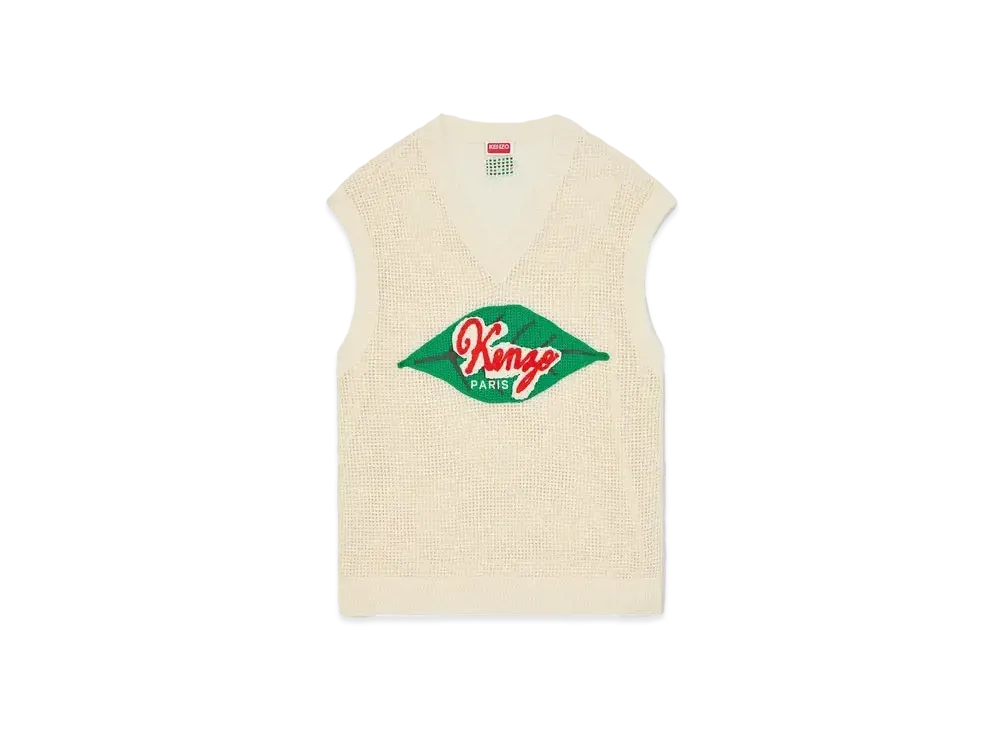 KENZO 'FRUIT STICKERS' Waist Coat "Off White"