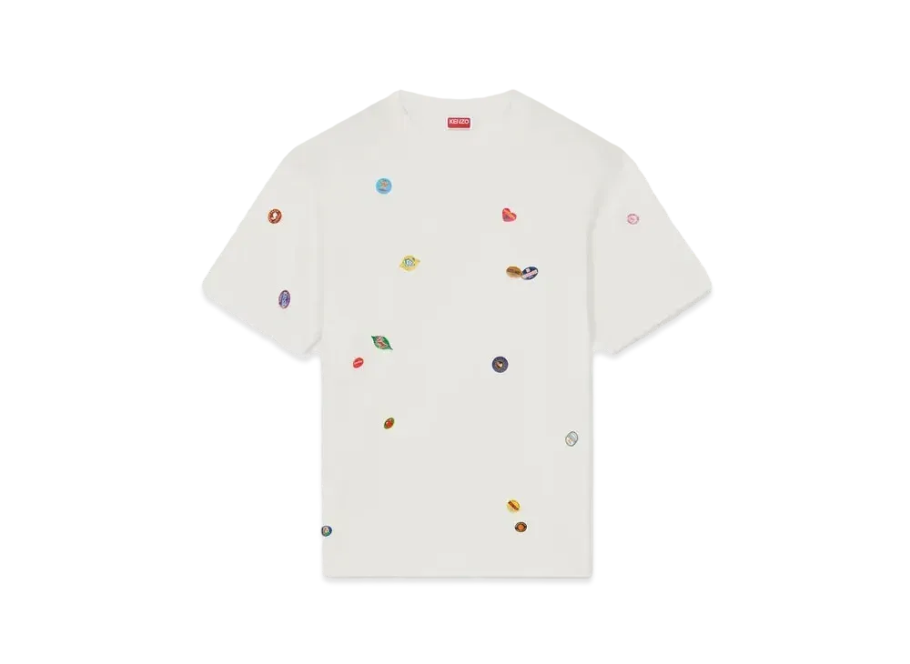 KENZO 'FRUIT STICKERS' Classic T-shirt "Off White"