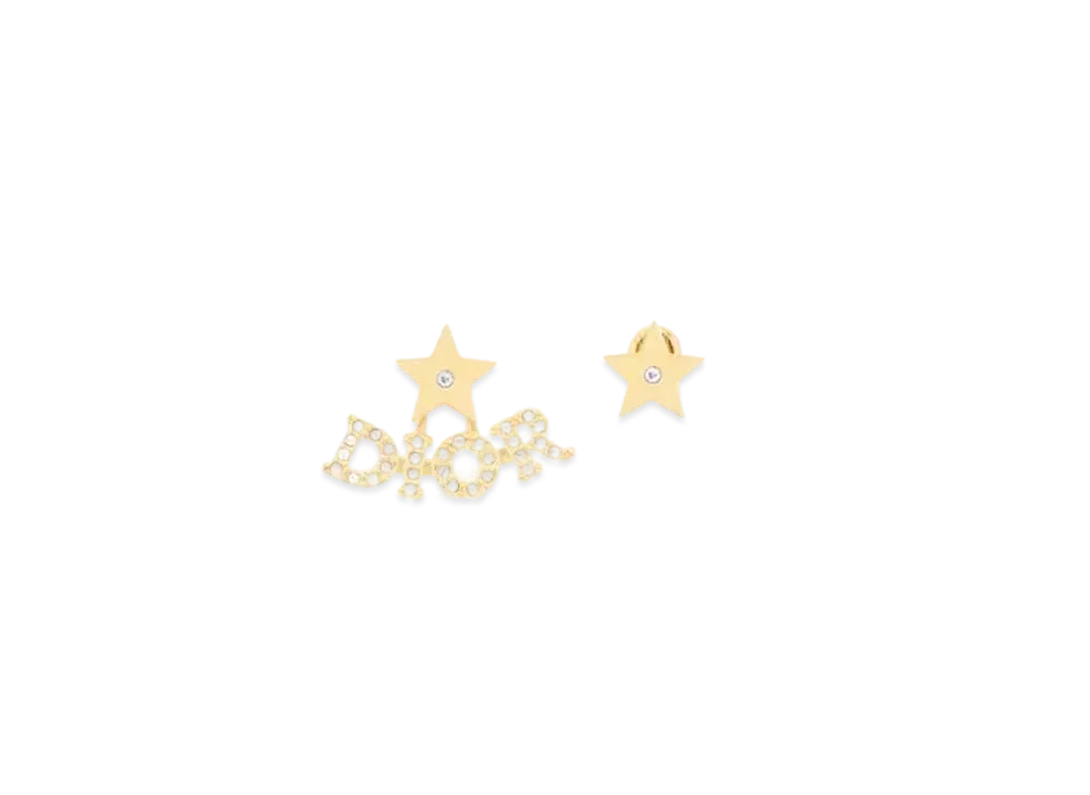 Dior Dio(r)evolution Earrings Metal and Crystals "Gold/Silver"