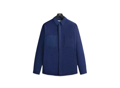 Kith Lattice Floral Long Sleeve Apollo Shirt "Cave"